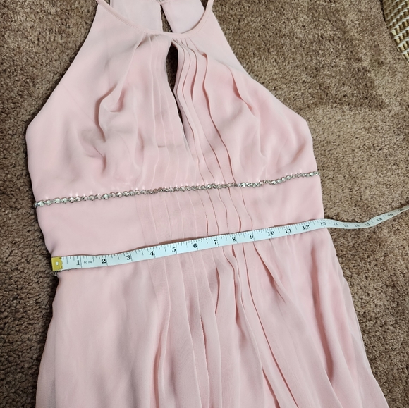 Jenny Packham Rhinestone Waist Dress In Rose Style JP1023 Womens 4 NWT - Picture 9 of 10